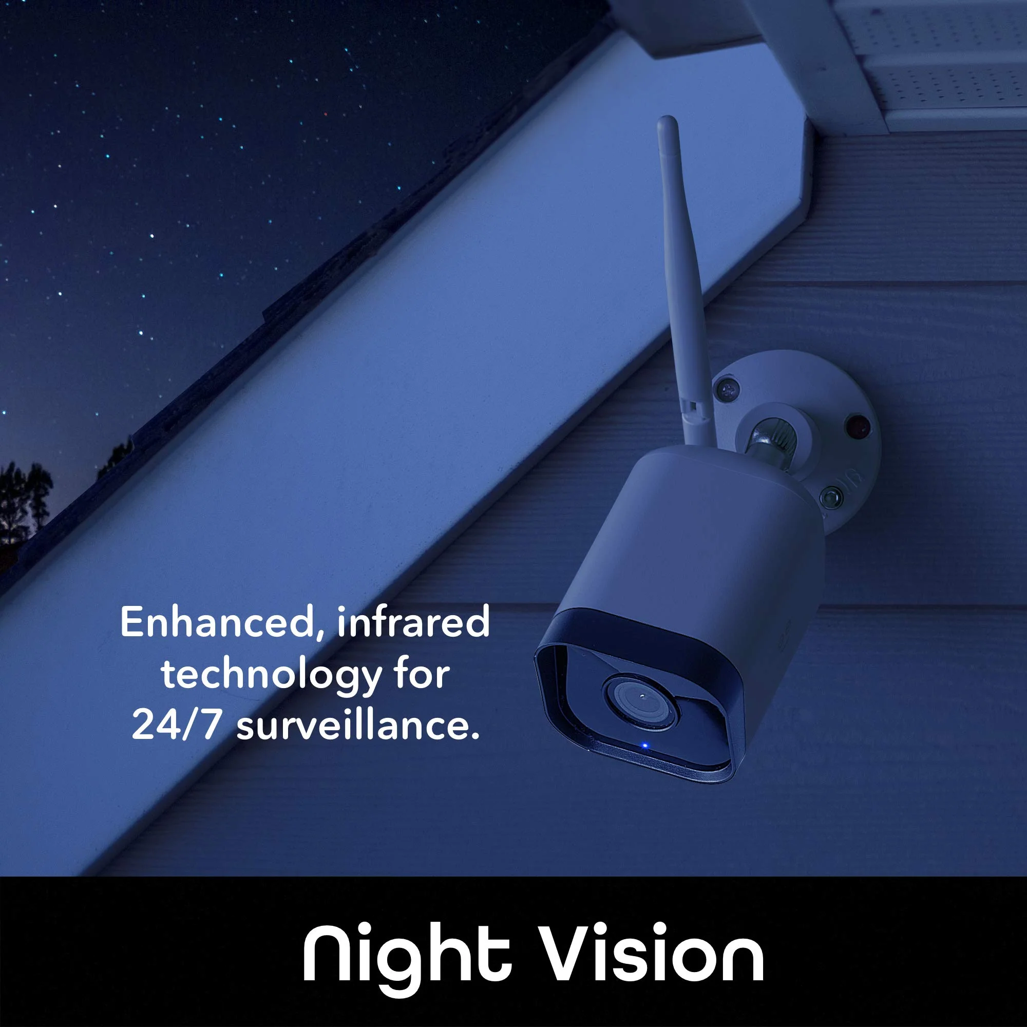 Geeni Hawk 3 Outdoor Camera for Home Security, Smart Surveillance, WiFi, Night Vision, Motion Alert, 2-Way Audio, 1080p HD, Works with Alexa, Google Home - 1 Pack 1 Count (Pack of 1) - Image 8