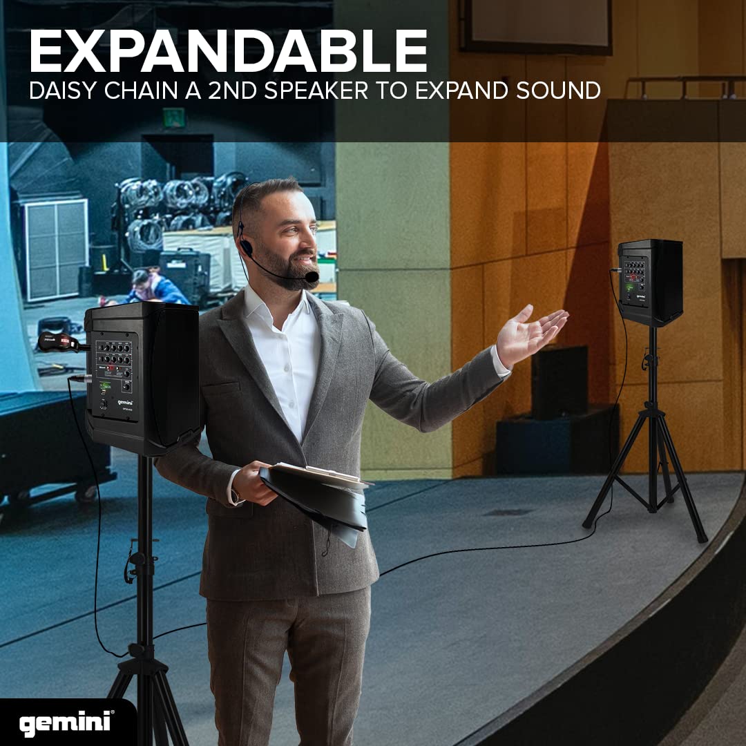 Gemini UHF Wireless Microphone System – Dual Lavalier & Headset Mics, USB Rechargeable Receiver, 50m+ Range, Plug & Play for Events, Teaching, Streaming, Karaoke & More (GMU-HSL100) - Image 6