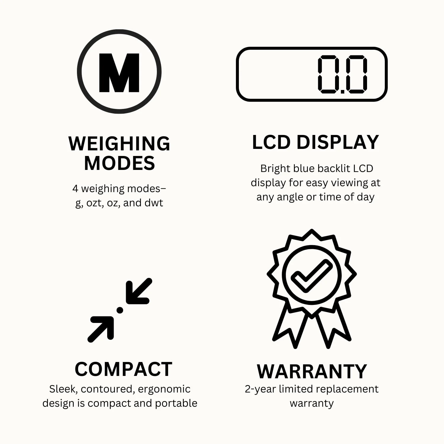 GemOro Platinum V600M | Durable Precise Jewelers Countertop Portable Mini Scale | Digital Precision Tool with Expert Professional Reading & Accuracy 600g x 0.1g Readability V Series - Image 3