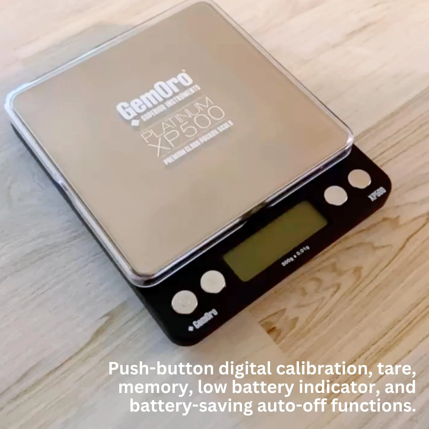 GemOro Platinum XP500 | Durable Precise Jewelers Countertop Portable Pocket Scale | Digital Precision Tool with Expert Professional Reading & Accuracy 500g x 0.01g Readability (Silver) - Image 5