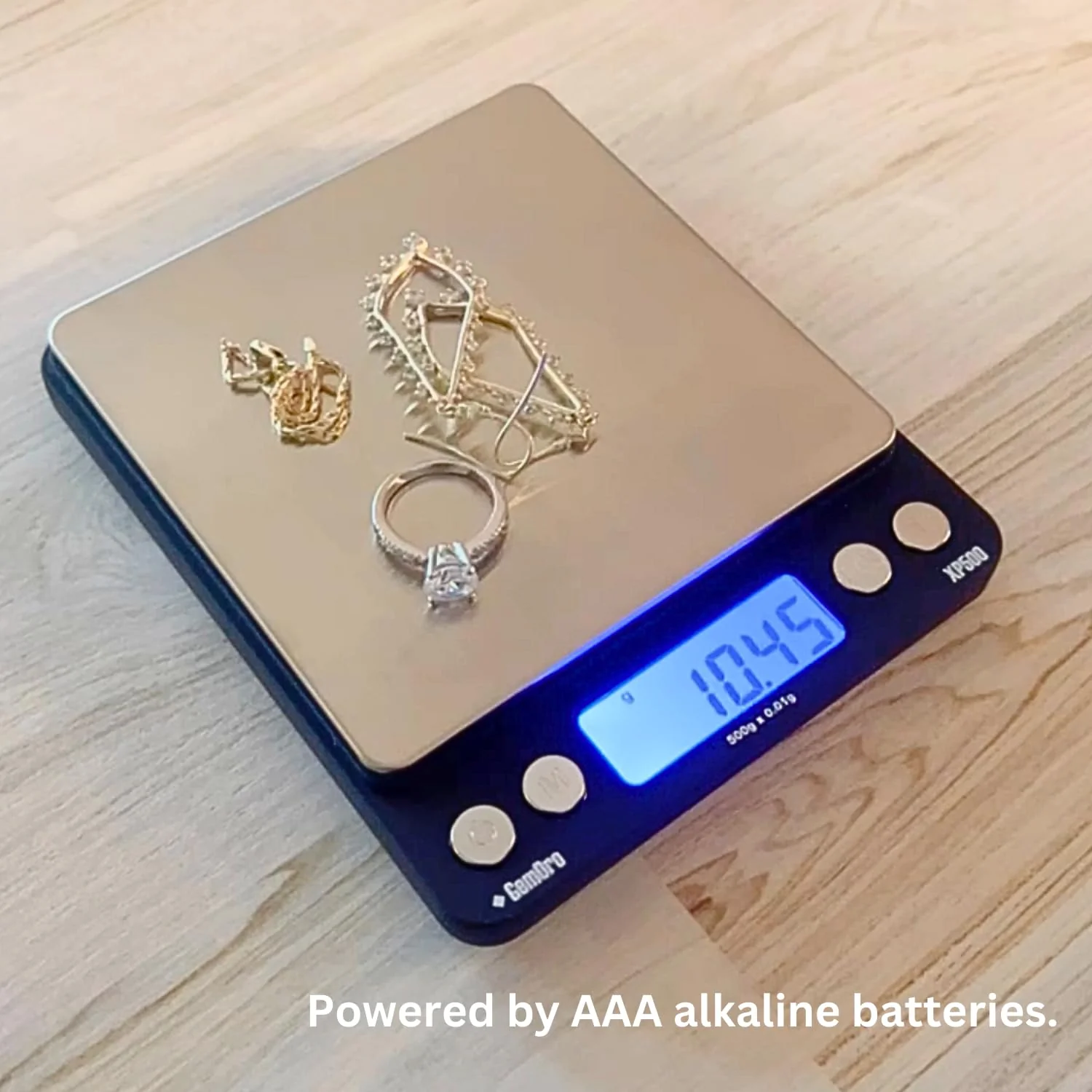 GemOro Platinum XP500 | Durable Precise Jewelers Countertop Portable Pocket Scale | Digital Precision Tool with Expert Professional Reading & Accuracy 500g x 0.01g Readability (Silver) - Image 7