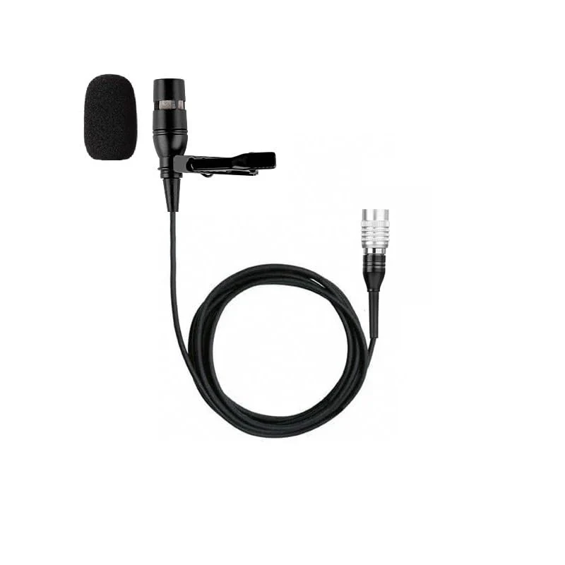 Generic Replacement Lavalier/Lapel Microphone for Audio-Technica Wireless Bodypack Transmitter Wireless Lavalier System, Condenser, Unidirectional, 4-Pin Hirose (HRS) Female Connector, Black