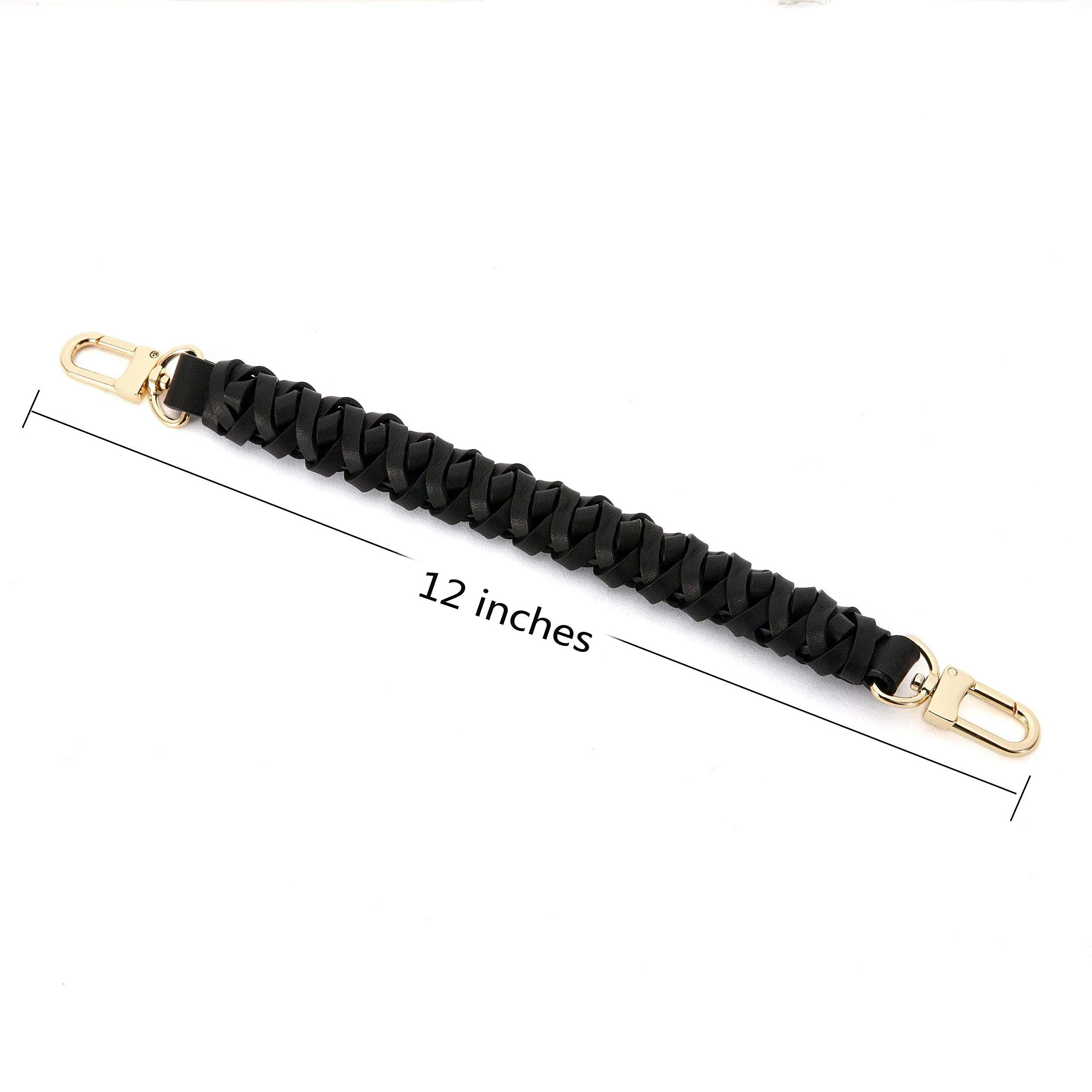 Genuine Leather Braided Handle compatible with Neonoe Strap for Metis Noe BB NM Beaubourg Hobo Black - Image 2