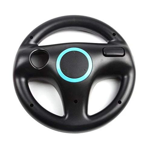 GH Mario Kart 8 Steering Wheel Compatible with Nintendo Wii (Bomb Black, 2 Pack), Racing Games Wheels for Wii (U) Remote Controller (6 Colors Available) 2 Pack Bomb Black - Image 3