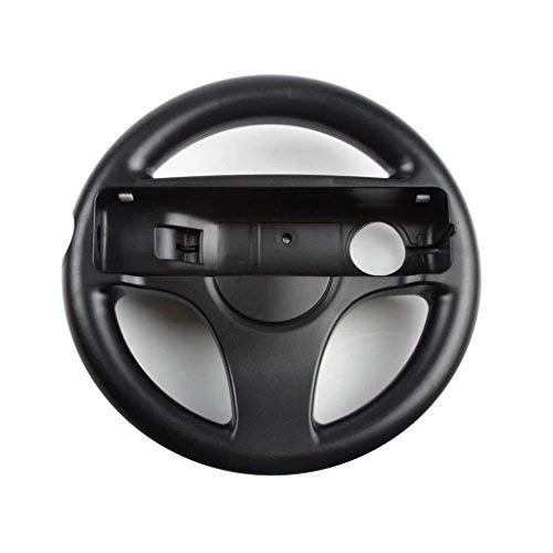 GH Mario Kart 8 Steering Wheel Compatible with Nintendo Wii (Bomb Black, 2 Pack), Racing Games Wheels for Wii (U) Remote Controller (6 Colors Available) 2 Pack Bomb Black - Image 4