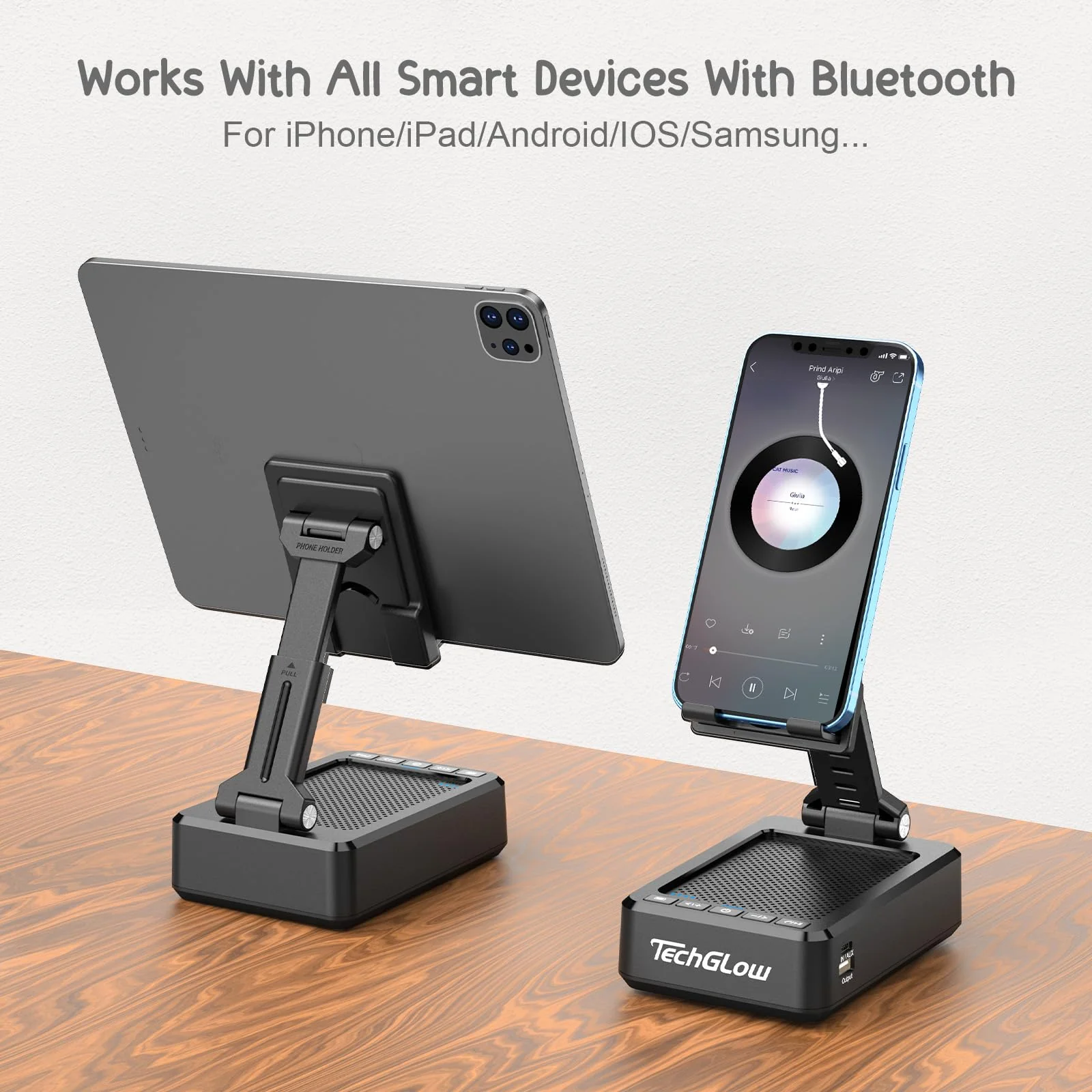Gifts for Men Women Foldable Cellphone Stand with Bluetooth Speaker and Power Bank Birthday Gift Idea for Mom Dad Cool Gadget Tech Gifts - Image 6