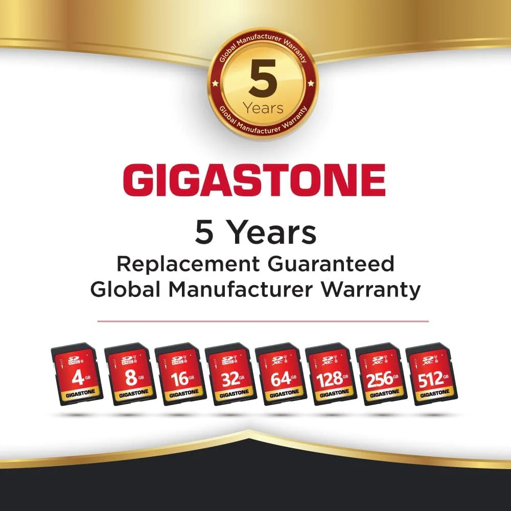 Gigastone 32GB 5-Pack SD Card UHS-I U1 Class 10 SDHC Memory Card High-Speed Full HD Video Canon Nikon Sony Pentax Kodak Olympus Panasonic Digital Camera, with 5 Mini Cases SD 32GB U1 5-Pack - Image 7
