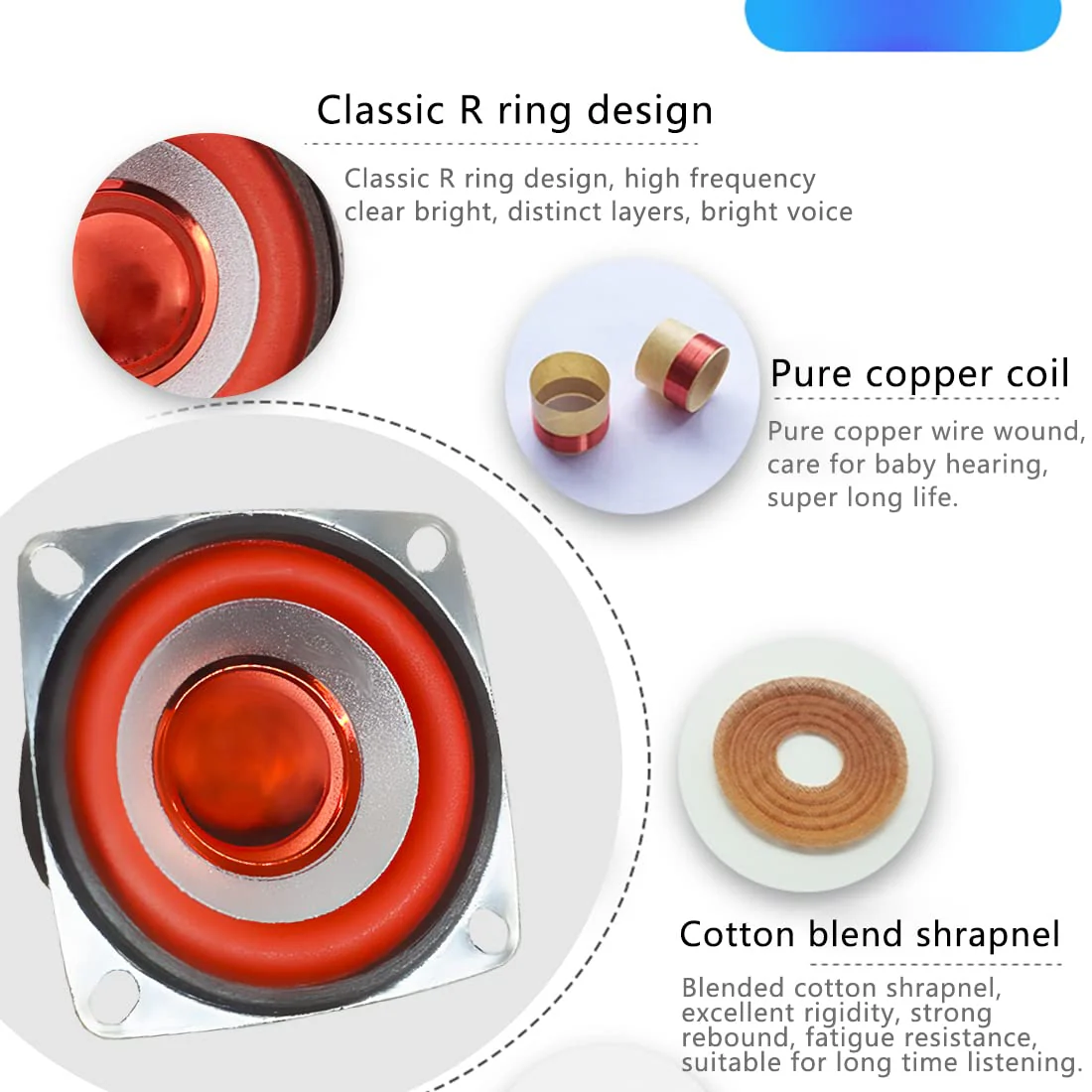 Gikfun 4Ohm 5W Full Range Audio Speaker Stereo Woofer Loudspeaker for Arduino Replacement (Pack of 2pcs) EK1949 - Image 4
