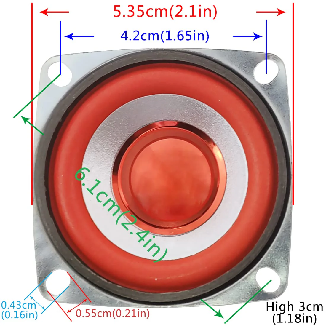 Gikfun 4Ohm 5W Full Range Audio Speaker Stereo Woofer Loudspeaker for Arduino Replacement (Pack of 2pcs) EK1949 - Image 5
