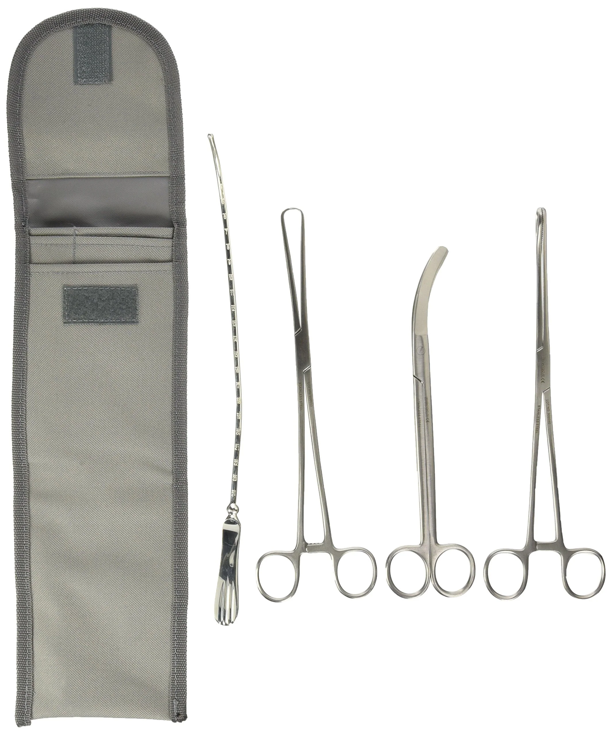 Gima - Gynecology Trusses Kit Contains 4 Stainless Steel Instruments in Nylon Case, Medical Device Kit Gynecology Kit 4 Stainless Steel Instruments