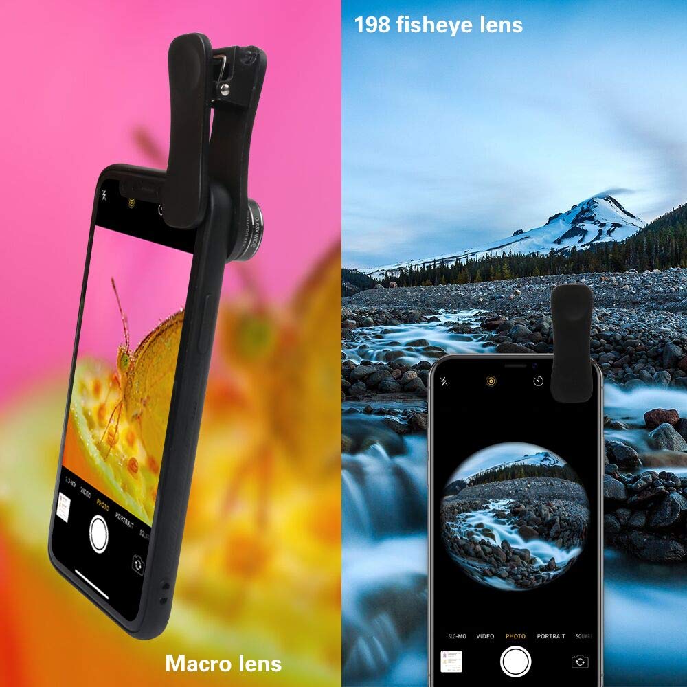 Godefa Phone Camera Lens Kit, 14 in 1 Lenses with Selfie Ring Light for iPhone 12, 11, Xs, Xr,8 7 6s Plus, Samsung and Other Andriod Smartphone, Universal Clip on Wide Angle+Macro+ Zoom Camera Lenses - Image 4