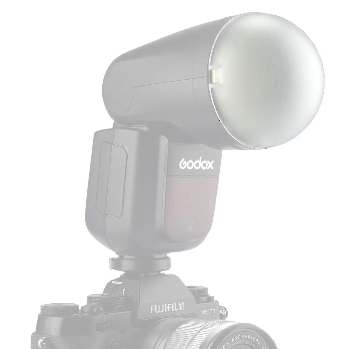 Godox AK-R11 Dome Diffuser, Compatible for Godox H200R Round Flash Head, Godox V1 Flash Series, V1-S, V1-N, V1-C, AD200 Pro, AD200 - Image 2