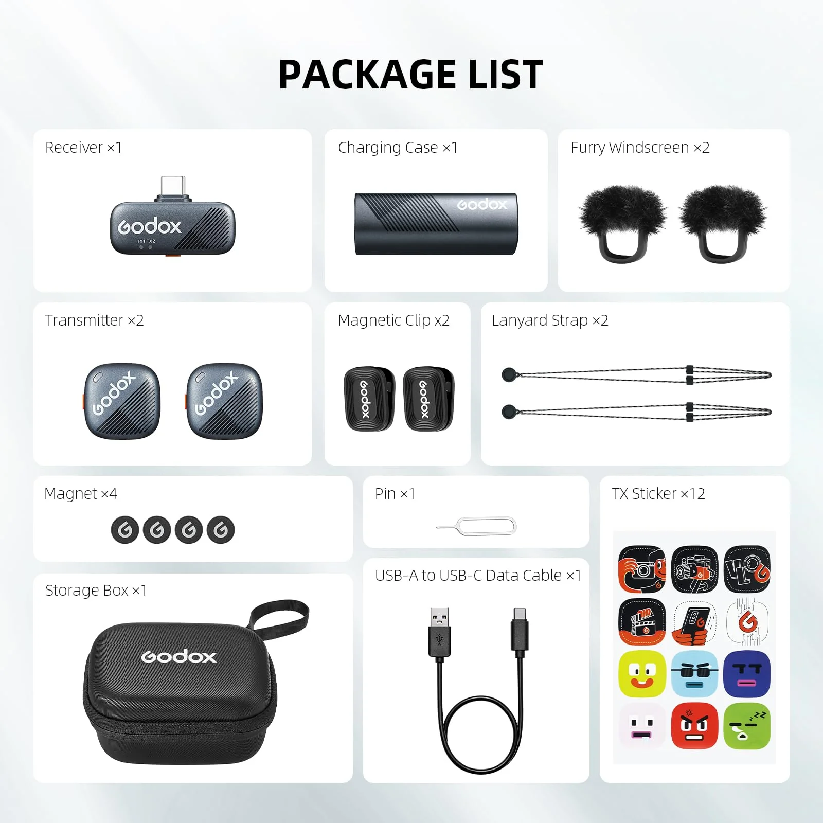 GODOX Cube-S, Cube SC Wireless Microphone System, 2.4GHz Noise Cancelling Lavalier Mic,48KHz/24bit Hi-Res Audio, 1000ft.(300m) Range, Wireless Lapel Microphones Receiver for Camera/Phone(Type-C) - Image 7