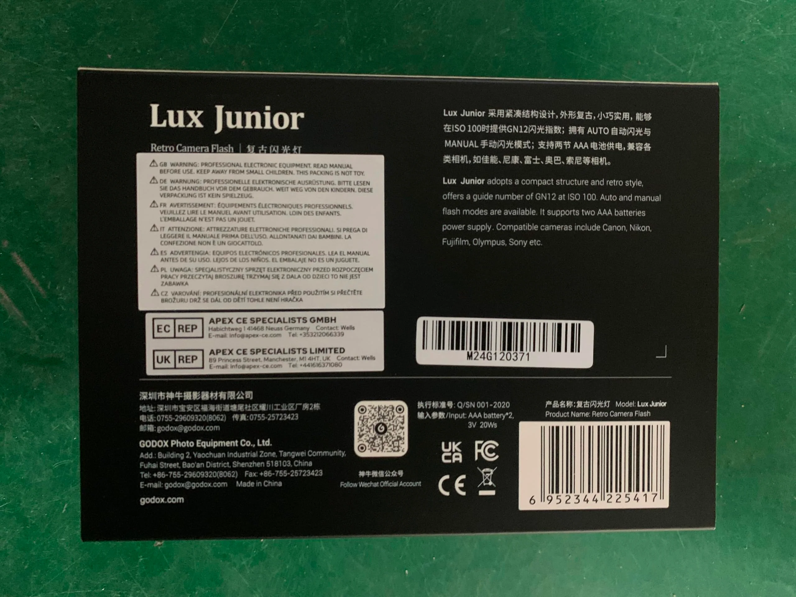 Godox Lux Junior Retro Camera Flash, GN12 with 7 Levels Flash Power, CCT 6000K±200K with S1/S2 Optical Control for Fuji, for Canon, for Nikon, for Sony, for Olympus Camera - Image 11