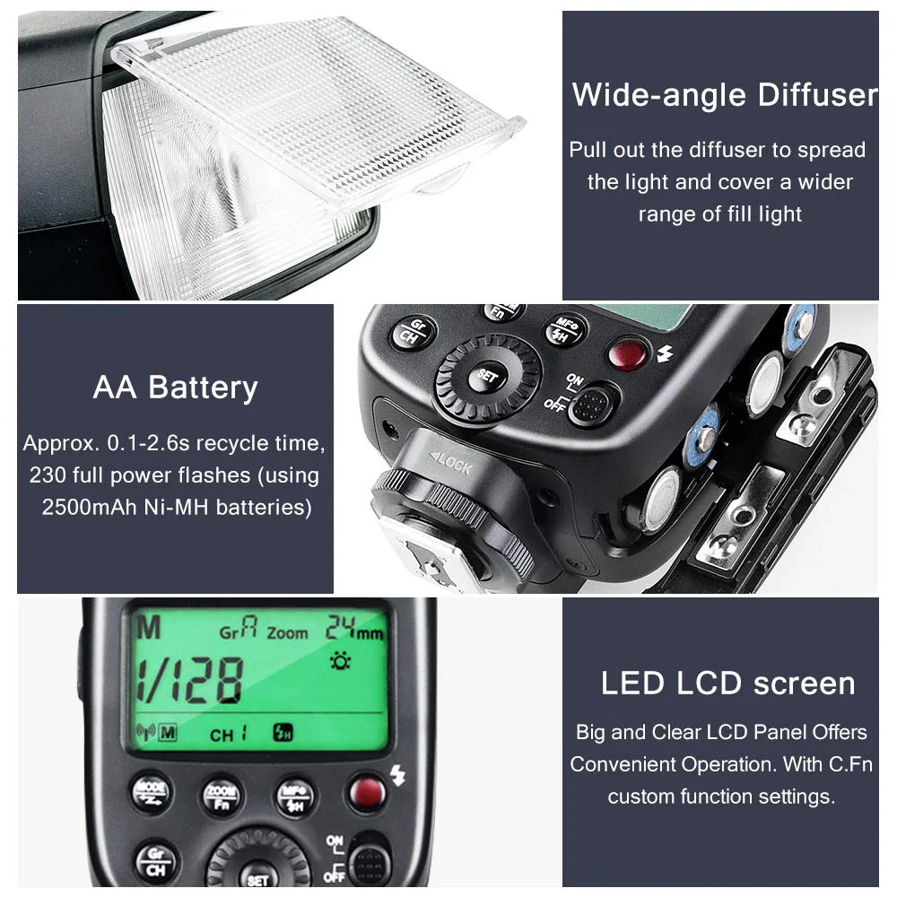 GODOX TT600S Camera Flash GN60 Speedlight for Sony Cameras with MI Hotshoe (TT600S) - Image 3