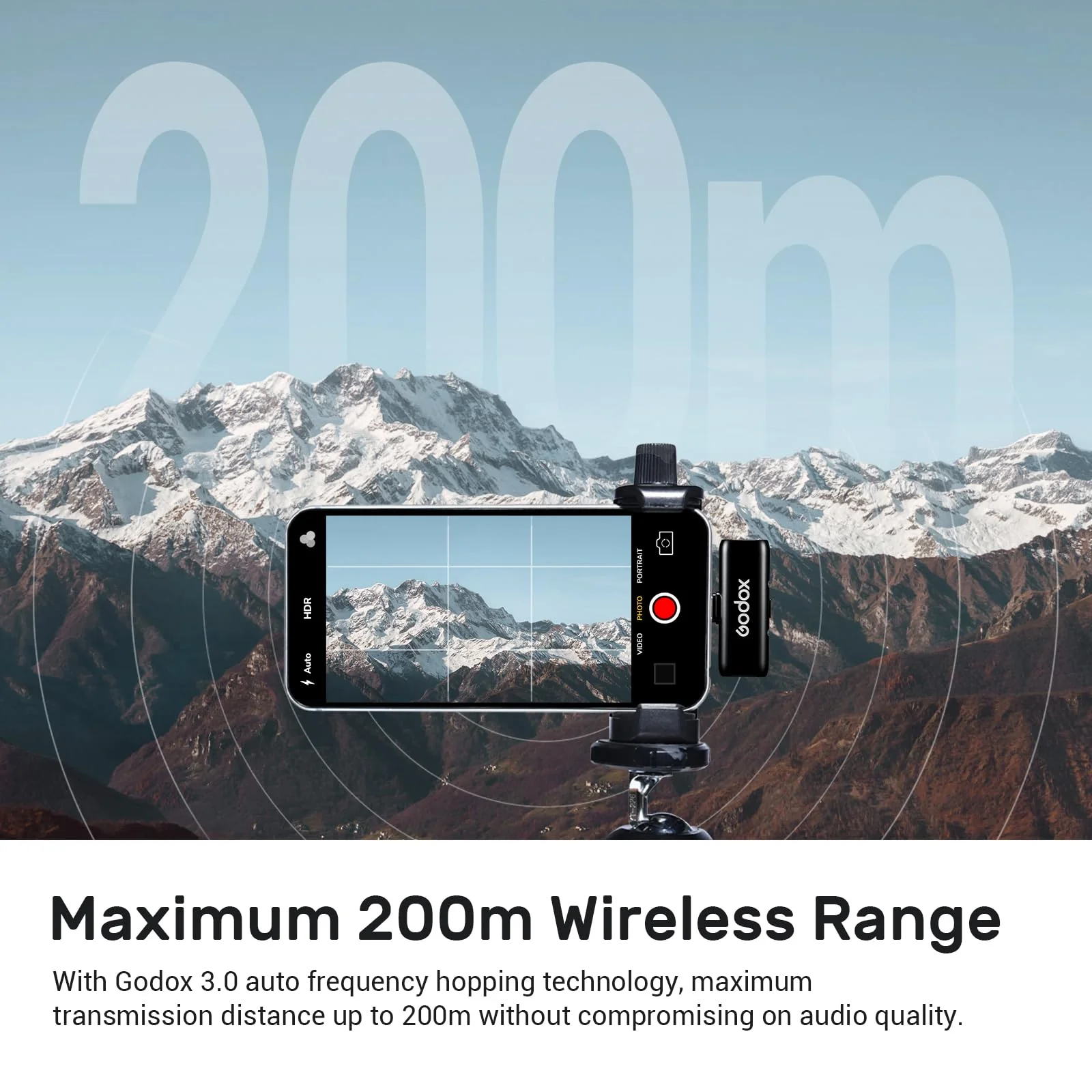 GODOX WES2 Kit2 Wireless Lavalier Microphone for Android/USB C, 8H Battery Life, Dual Channel 2.4G Wireless Mic, 200m(656ft.) Range, Noise Cancelling with Charging Case for Vlogging, TikTok, Interview - Image 6