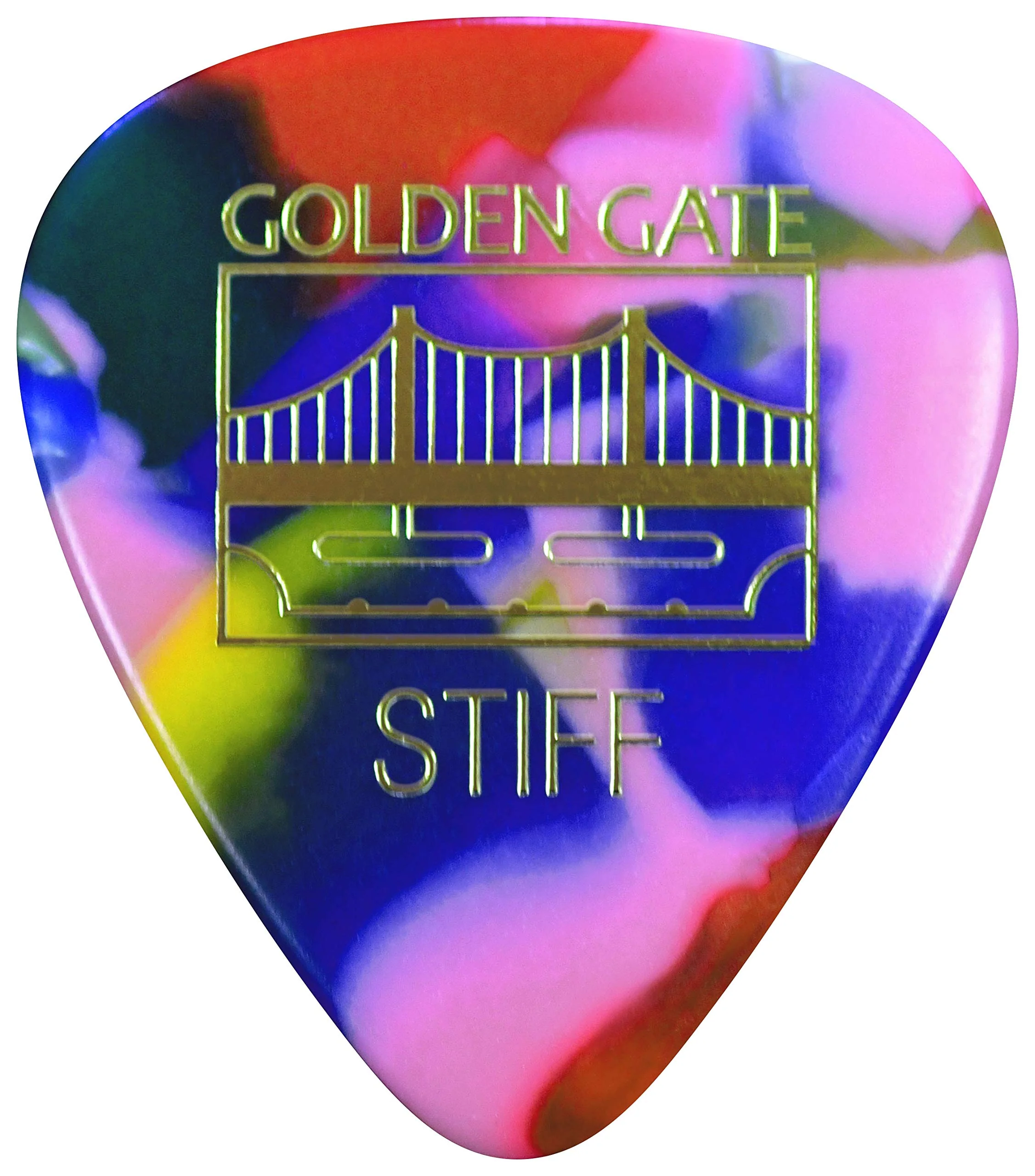 Golden Gate Guitar Picks (MP-347), Clown Confetti, The Sideman - Stiff