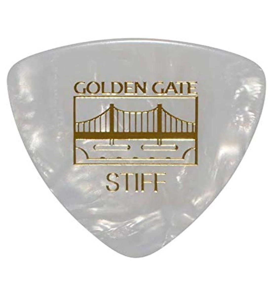 Golden Gate MP-305 Deluxe Flat Pick - Large Triangle - Pearloid - Stiff