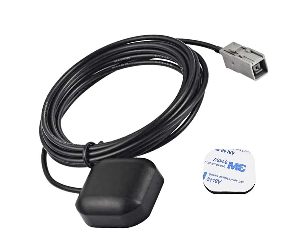 Goodsby GPS Navigation Antenna Magnet Mount Compatible with Kenwood DNX576S DNX7140 DNX893S DDX8706S DNX6140 DNX572BH DNX6160 DNX570HD DNX6190HD DDX9707S Car Navigation Receiver Gray