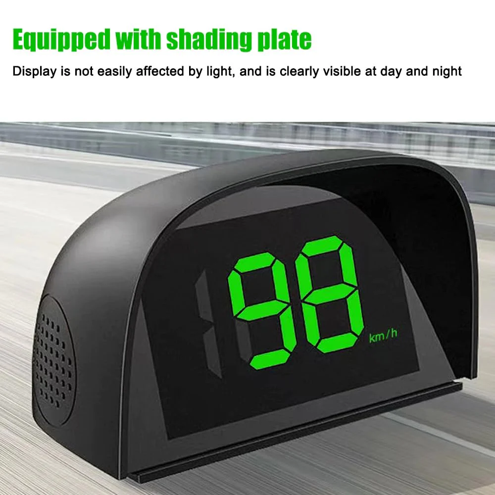 GoolRC Digital GPS Speedometer for Car, Kilometers/Miles Car Global Position System Speedometer Digital Display Speed Car HeadUp Display, Green miles - Image 3