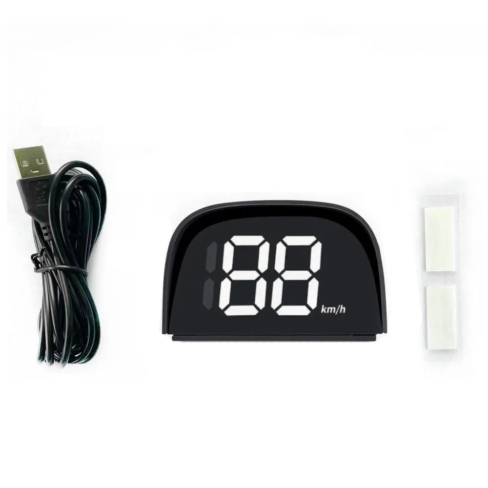 GoolRC Digital GPS Speedometer for Car, Kilometers/Miles Car Global Position System Speedometer Digital Display Speed Car HeadUp Display, White miles