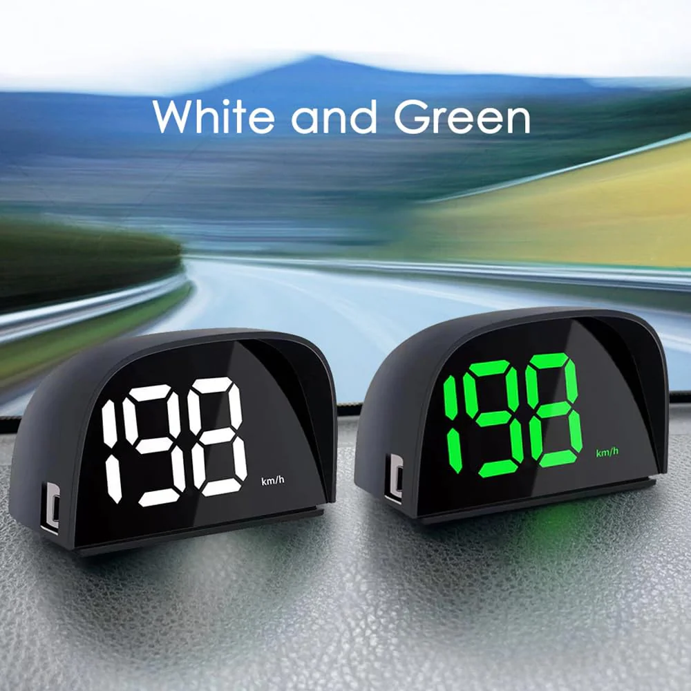 GoolRC Digital GPS Speedometer for Car, Kilometers/Miles Car Global Position System Speedometer Digital Display Speed Car HeadUp Display, White miles - Image 7
