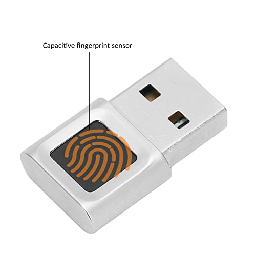 GOWENIC USB Fingerprint Reader, Portable Security Key Biometric Fingerprint Scanner USB Fingerprint Key Reader for Windows 10 11 32/64 Bits, 360 Degrees Touch - Image 7