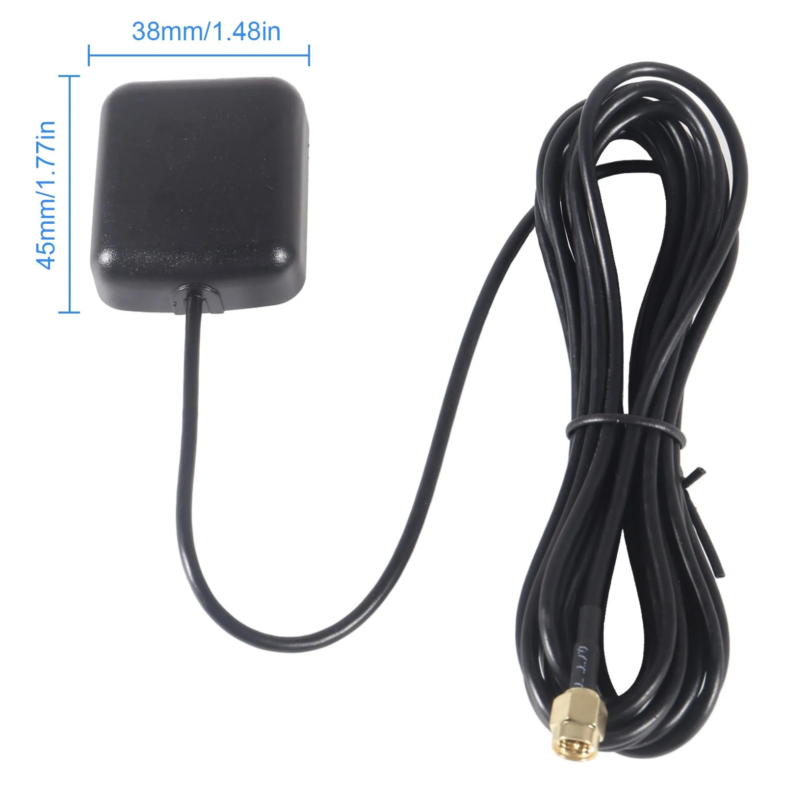 GPS Navigation Antenna with SMA Male Connector Vehicle Waterproof Active GPS Antenna for Car Stereo Head Unit GPS Navigation System Module Truck Marine Boat GPS Tracker - Image 5