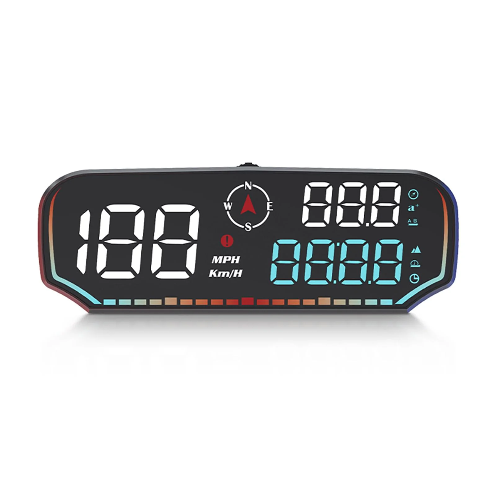 GPS Speedometer Heads Up Display for Car - Hud LCD Display with Overspeed Fatigue Driving Alarm - Mph Digital Speed Compass Altitude - Universal Vehicle Compatibility