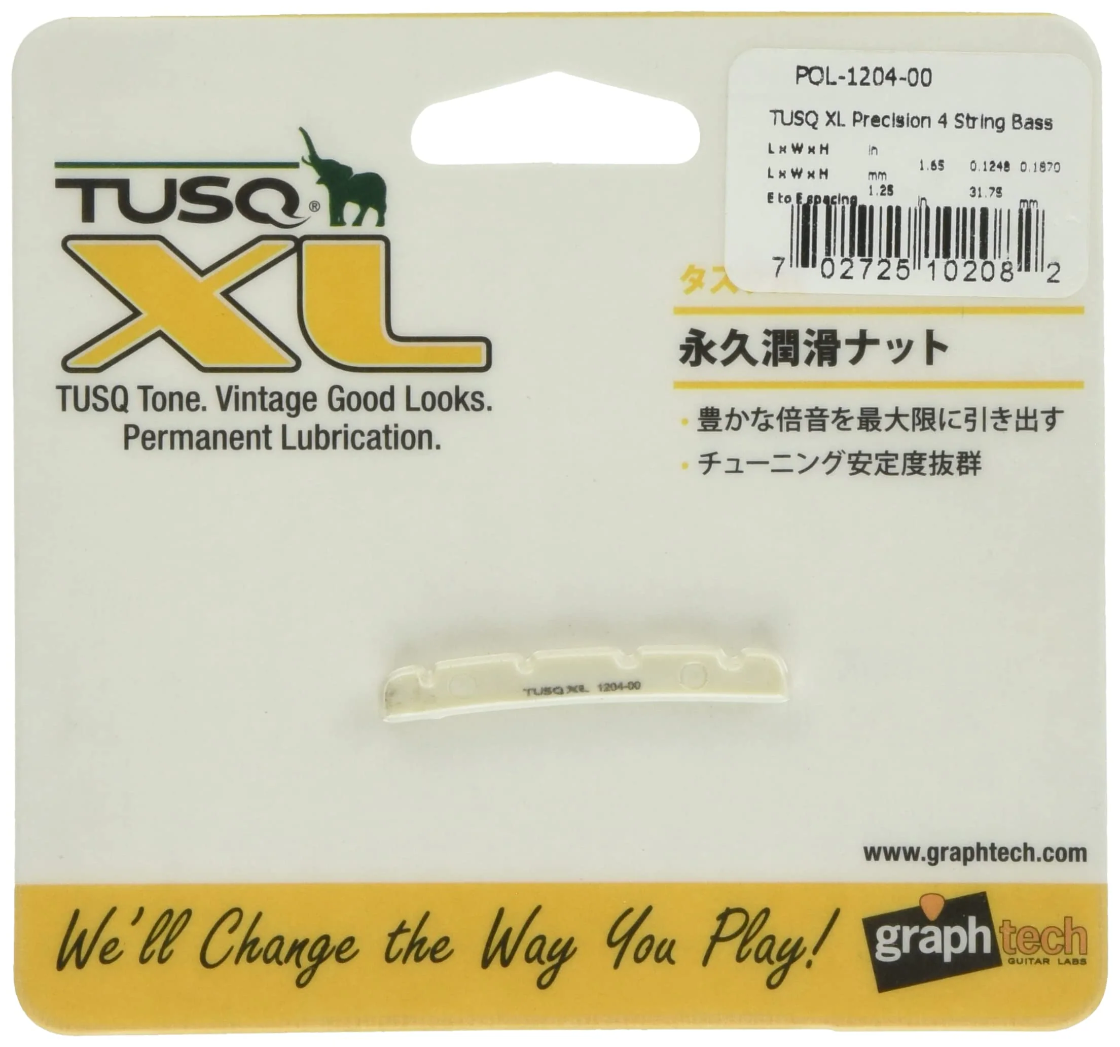 Graph Tech TUSQ XL Fender Precision 4-String Bass slotted nut