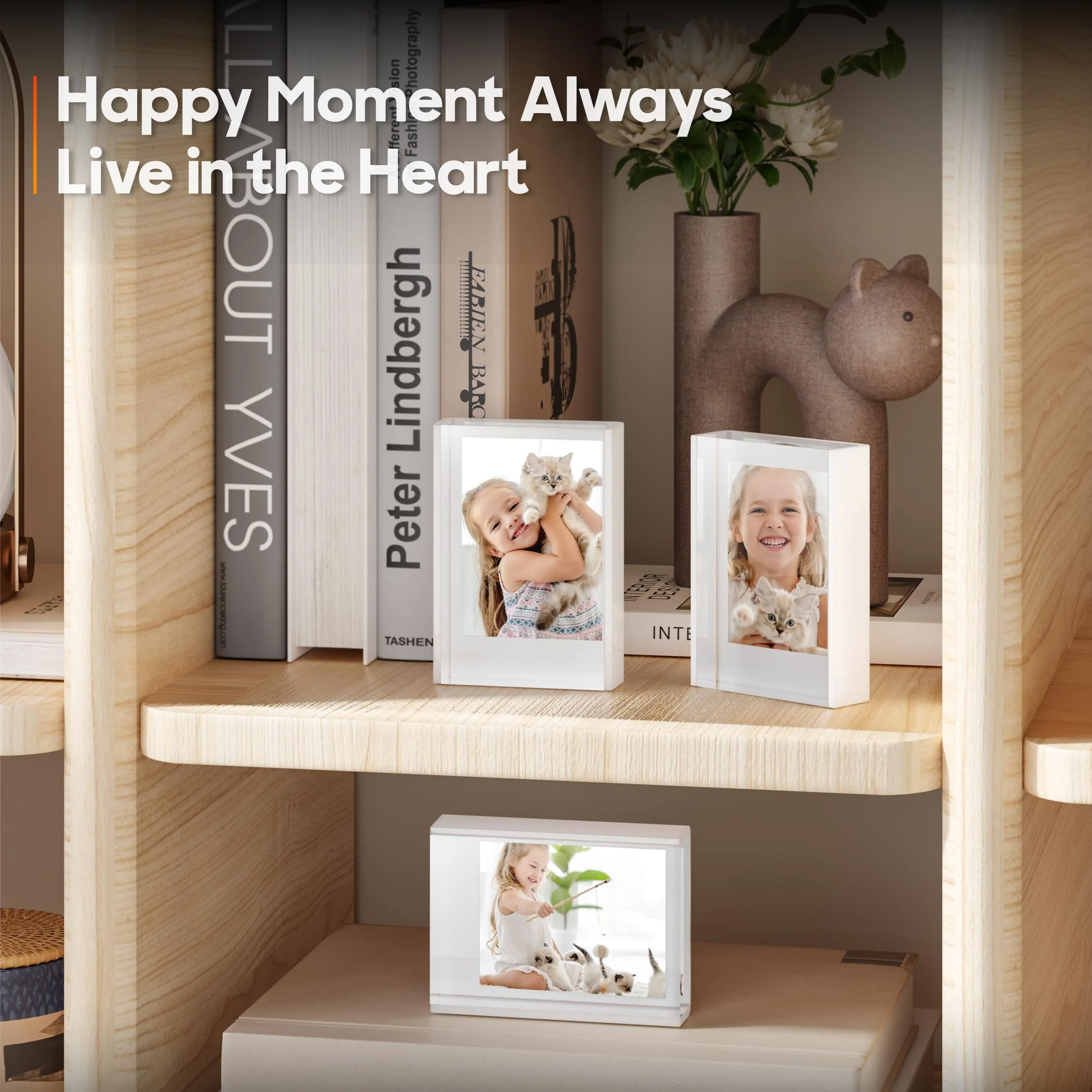 Grarry Polaroid Frame for Photos, 2x3 Picture Frames, Polaroid Photo Frame Compatible with Fujifilm Instax Mini Film Polaroid Film, Mini Picture Frame for Tabletop, Mini Instant Photo Frame 3 Pack White - Image 4