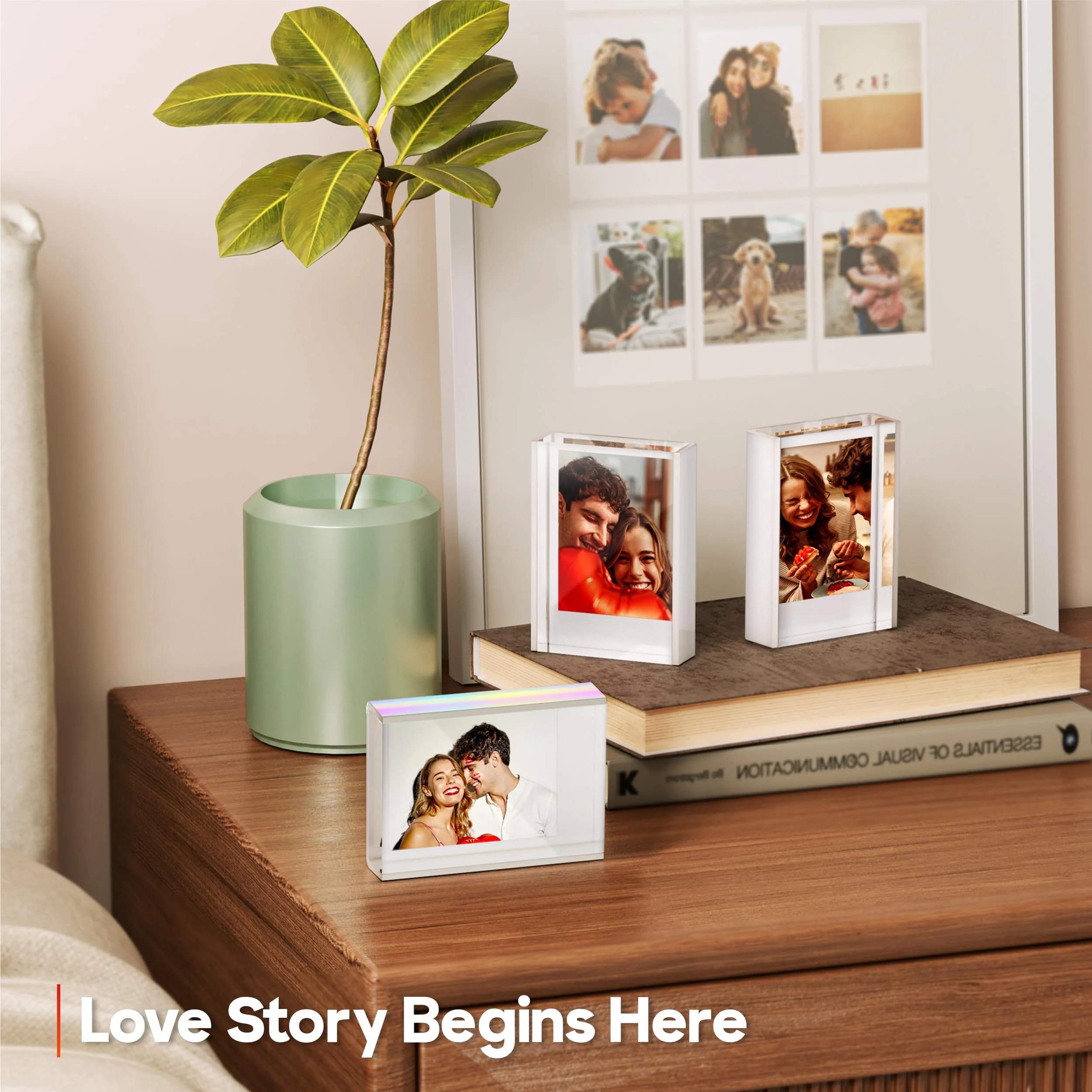 Grarry Polaroid Frame for Photos, 2x3 Picture Frames, Polaroid Photo Frame Compatible with Fujifilm Instax Mini Film Polaroid Film, Mini Picture Frame for Tabletop, Mini Instant Photo Frame 3 Pack White - Image 7