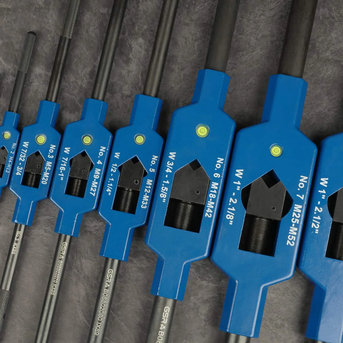 GSR Steel Tap Wrench with Center Eye | Size 2 (M4-M12) | Adjustable Tap Holder with Square Shank | Stainless Steel | Burnished Handles | Hand Tap Tool Holder Nr. 2 | M4- M12 | BSW 5/32-1/2 | BSP G1/8 - Image 4