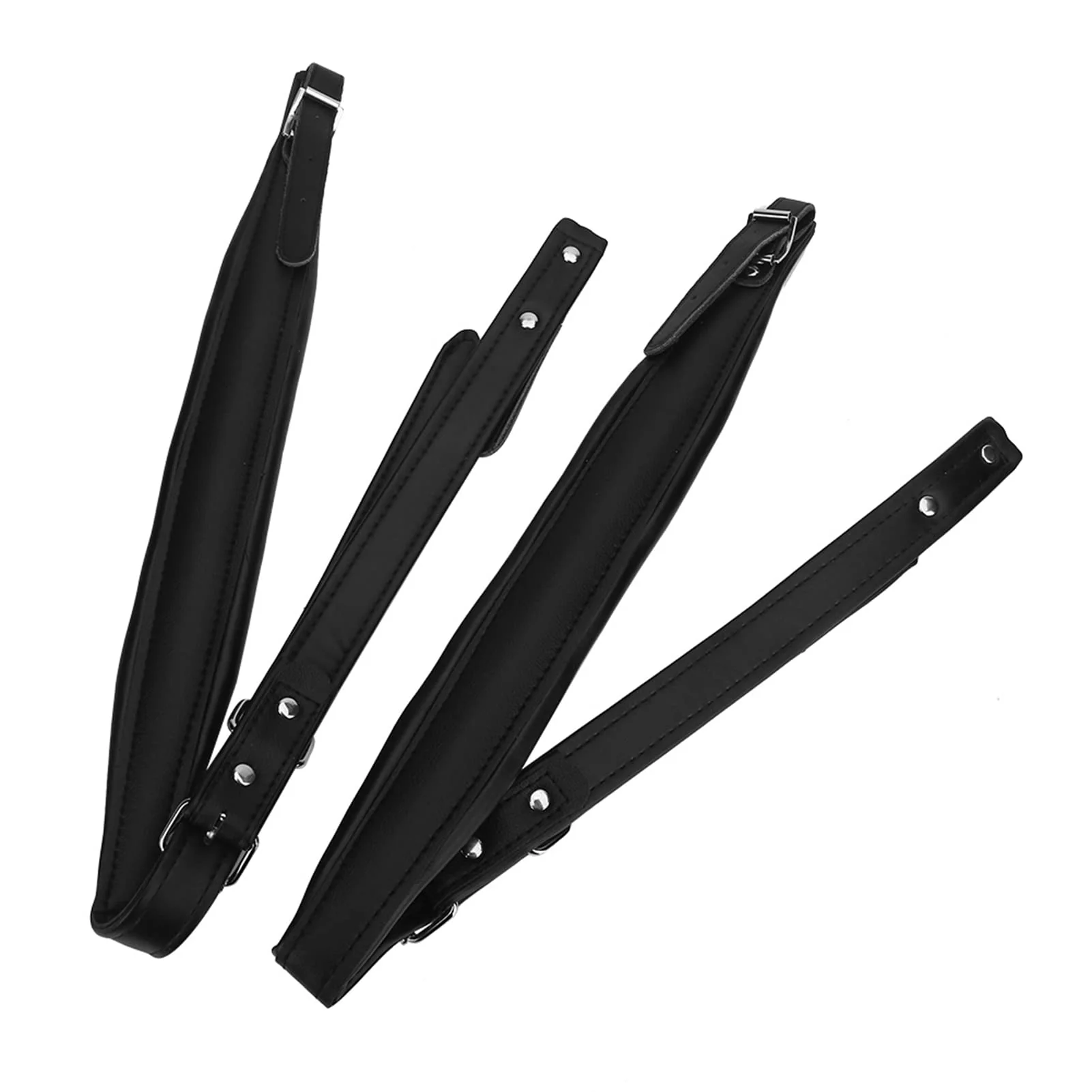 Gugxiom Black Accordion Straps, Leather Soft PU Accordion Straps, Adjustable Accordion Shoulder Belt, Musical Instrument Accessories, for Most Accordions with 16-120 Bass (Black) - Image 8