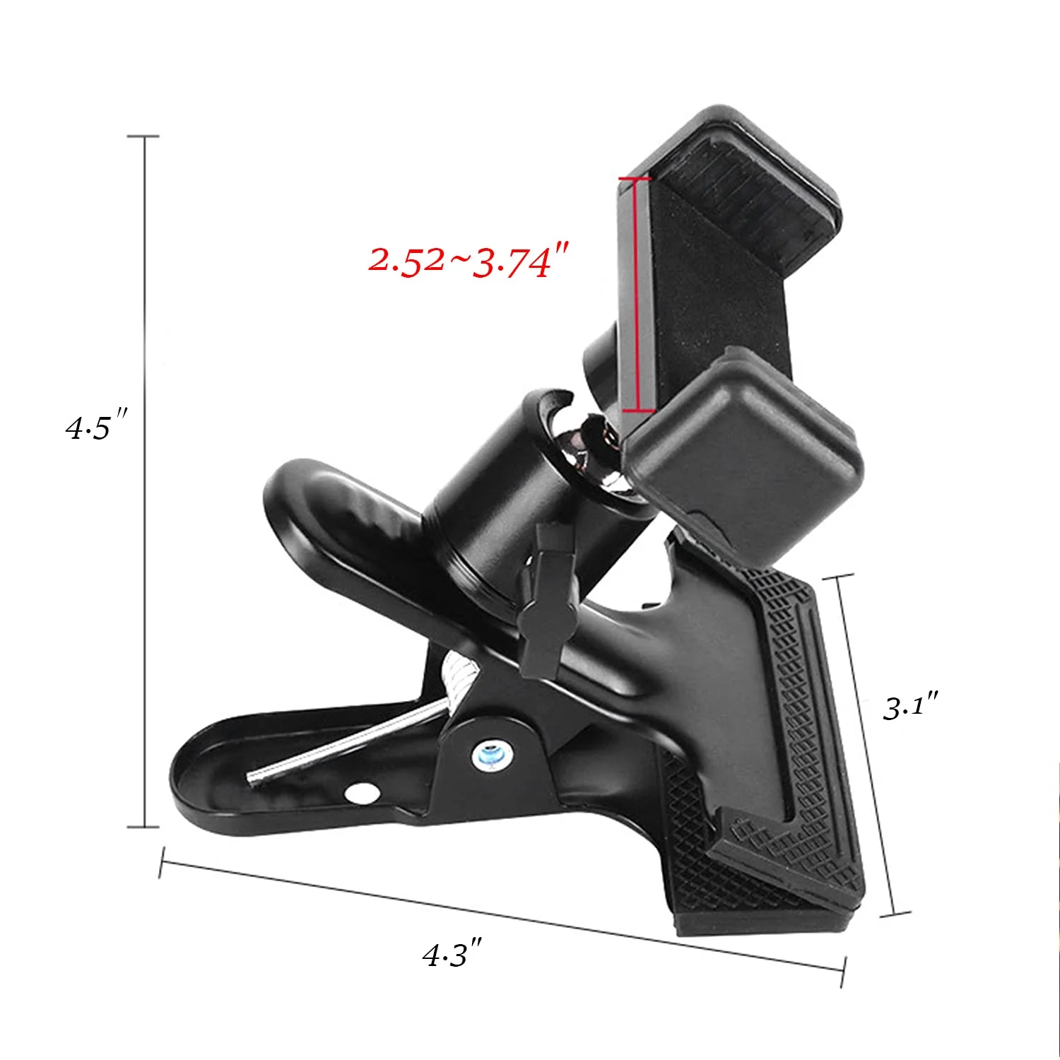 Guitar Head Phone Holder Mount for Live Broadcast Teaching Video Recording Android and iPhone Compatible Guitar/Electric Guitar/Bass/Ukulele - Image 2