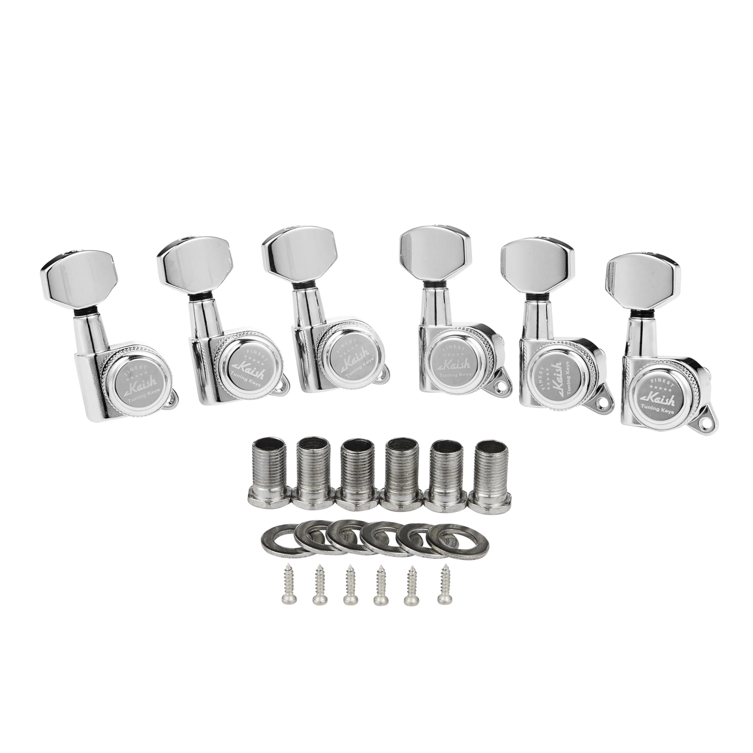 Guitar Locking Tuners 18:1 Guitar Tuning Keys Pegs Locking Tuning Machines Heads for Strat/Tele/Les Paul Electric/Acoustic Guitars Chrome Right Right Handed 6R