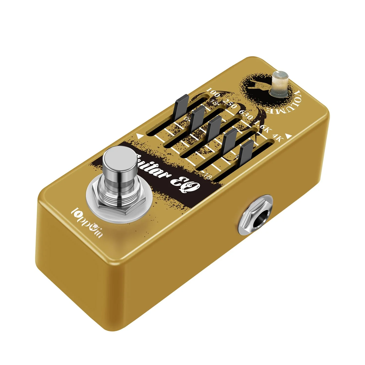 Guitar Pedals, 5-Band Guitar Graphic Equalizer Pedal with Master Level Control - True Bypass & Metal Shell