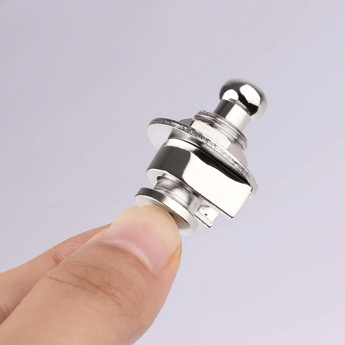 Guitar Strap Locks, Dreokee 2 PCS Silver Guitar Strap Lock Buttons Guitar Strap Locks Set Security Quick Release Strap lock Retainer System Guitar Strap Lock Schaller for Electric,Bass,Acoustic Guitar - Image 6
