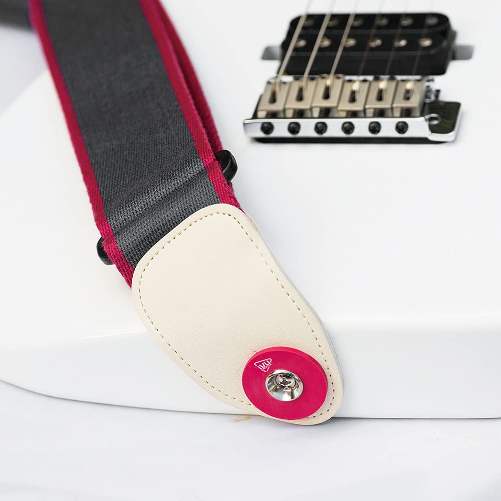 guitar strap locks premium strap blocks-Blue and Red Blue and Red - Image 6