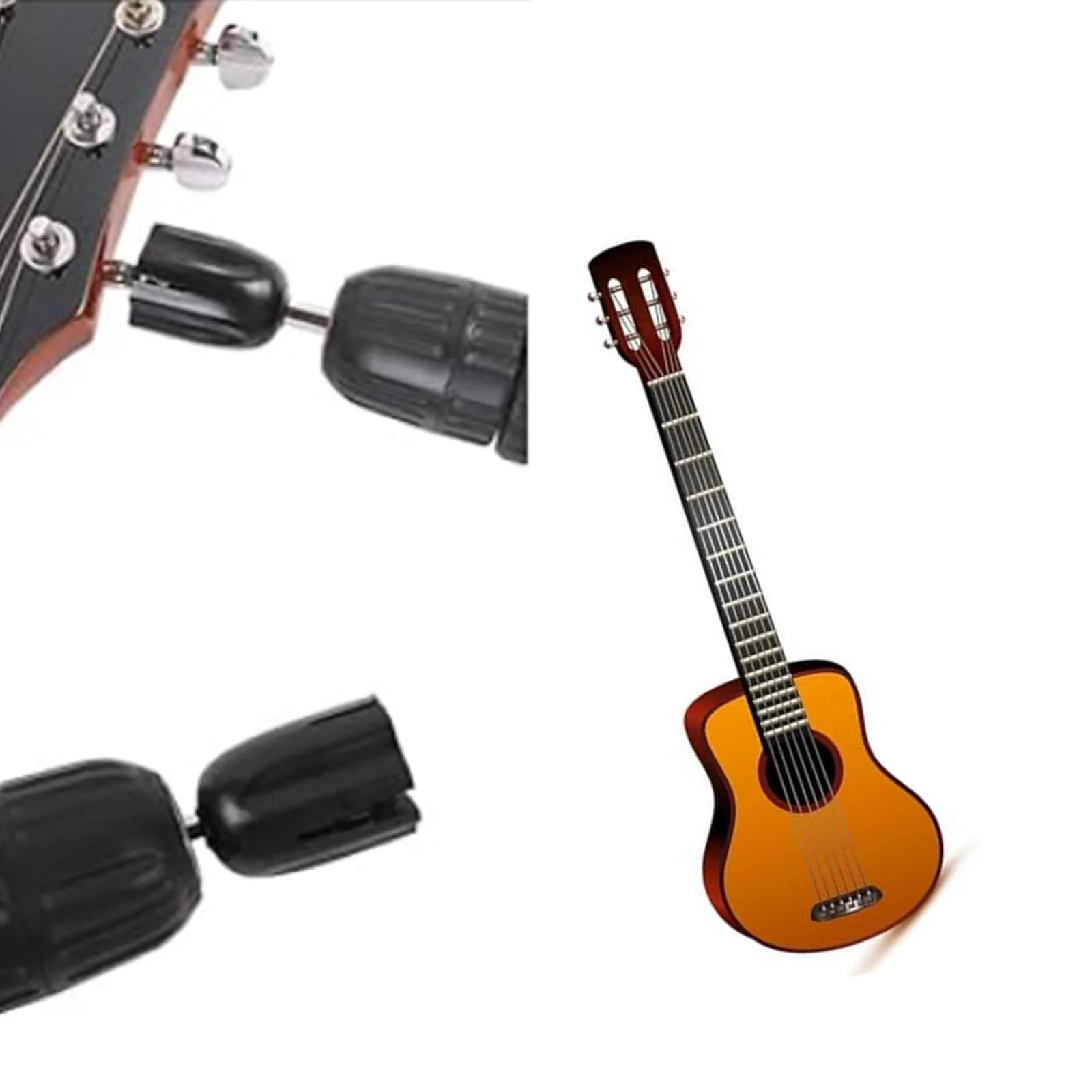 Guitar String Winder Head, Drill Bit Plug Peg Puller DIY Maintenance Tool for Folk Guitar, Electric Guitar, Bass, Classical Guitar, Ukulele - Image 7