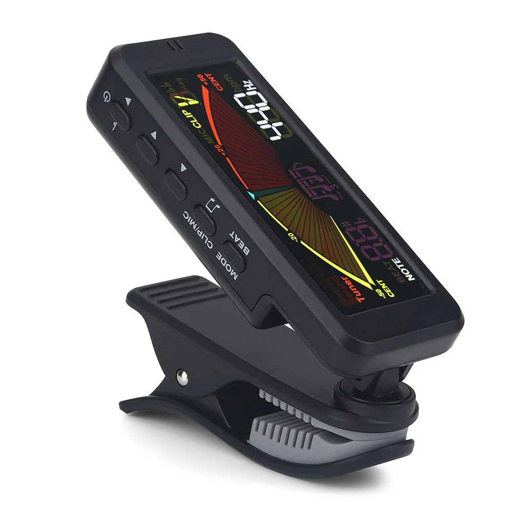 Guitar Tuners, -209 Clip-On Digital Large LCD Display Tuners for Chromatic Guitar Bass Ukulele Violin Tune
