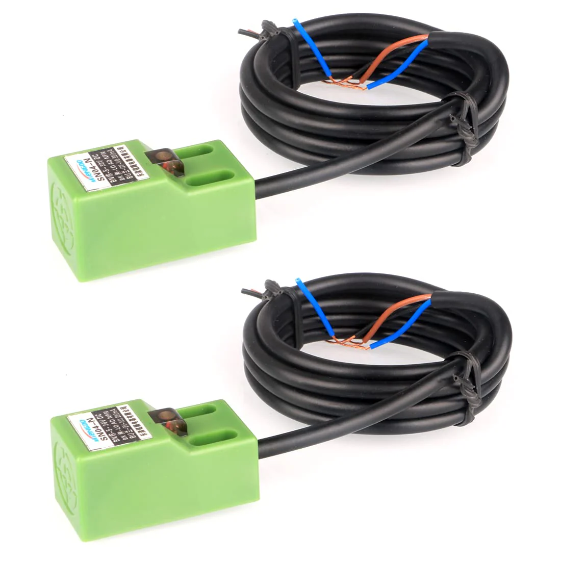GUUZI 2pcs SN04-N DC NPN Proximity Sensor Inductive Proximity Switch Sensor Switch 5 mm 3-Wire 6-36V/DC Green-g067-sn04-n