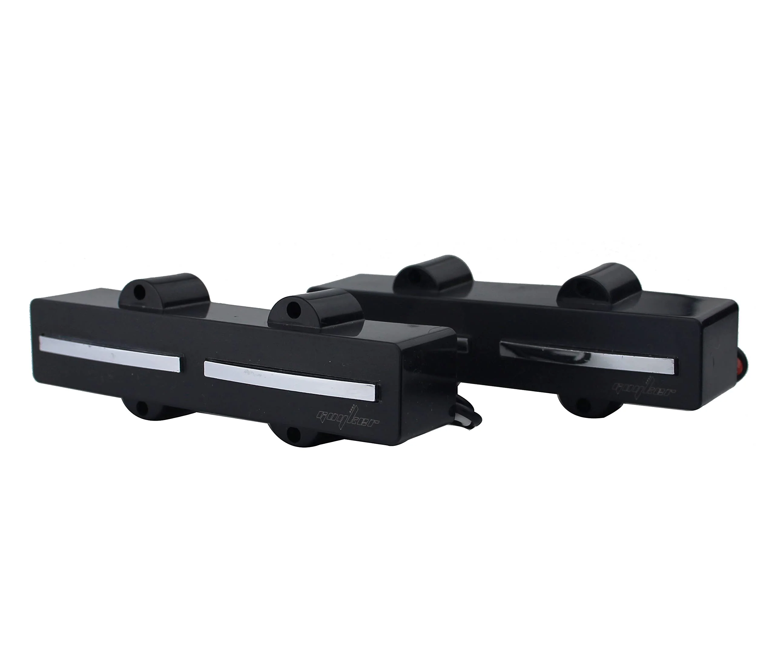 Guyker Ceramic Pickups Long Closed Electric Jazz Bass Pickups Closed Hot Single Rail Track 1 Set, JB11 Black - Image 3