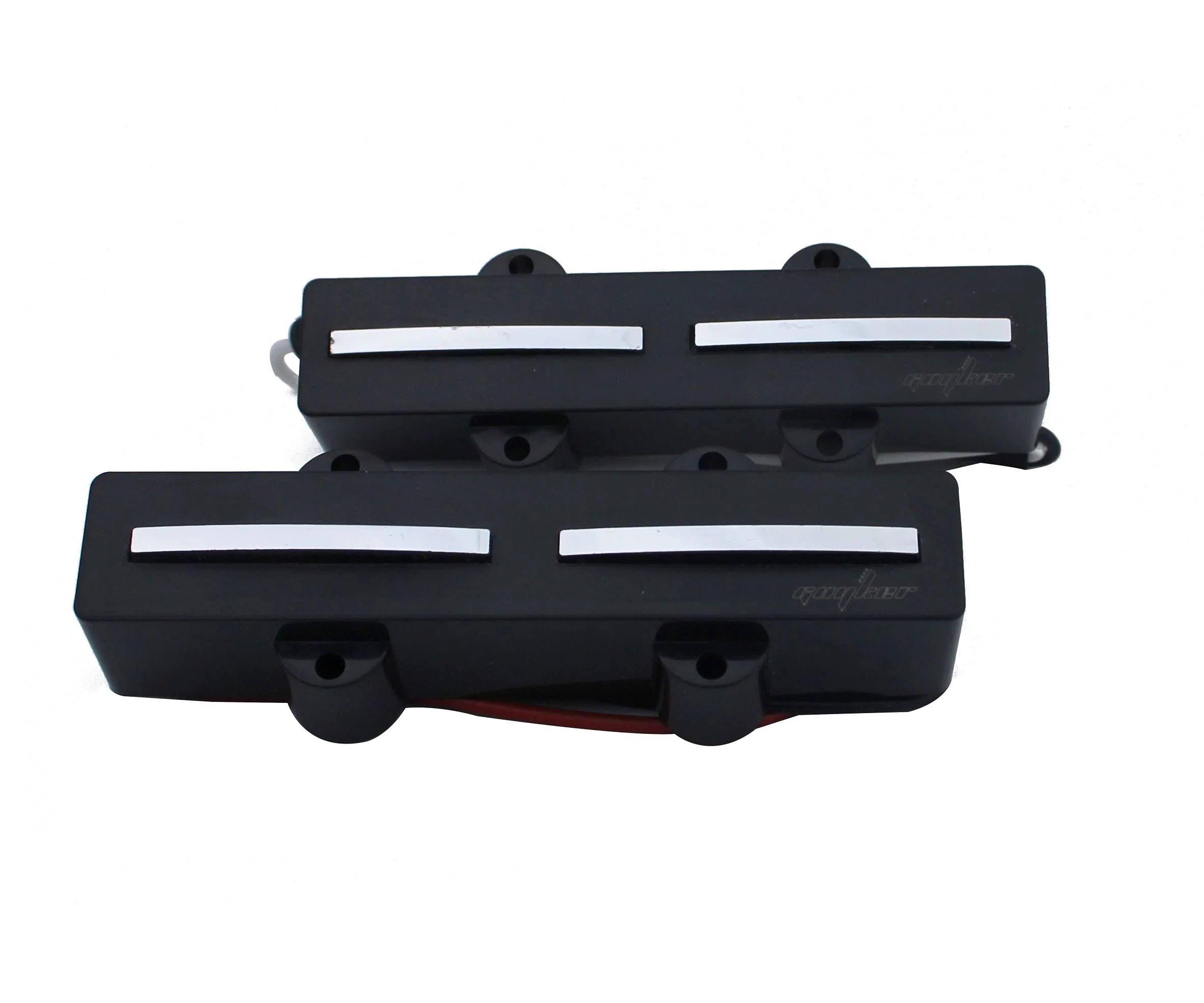 Guyker Ceramic Pickups Long Closed Electric Jazz Bass Pickups Closed Hot Single Rail Track 1 Set, JB11 Black - Image 5
