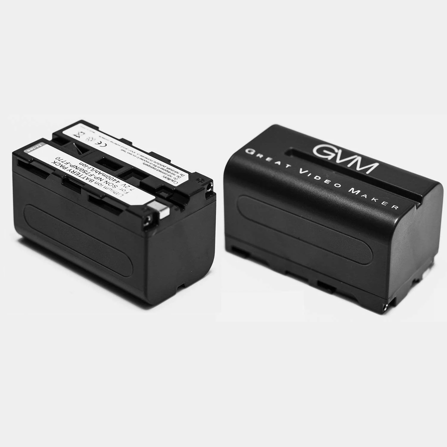 GVM 2 Pack NP-F750 Replacement Batteries and Chargers for NP-F975, NP-F960, NP-F950, NP-F930, NP-F770, NP-F750, NP-F550, DCR, DSR, HDR, FDR, HVR, HVL and LED Light - Image 4