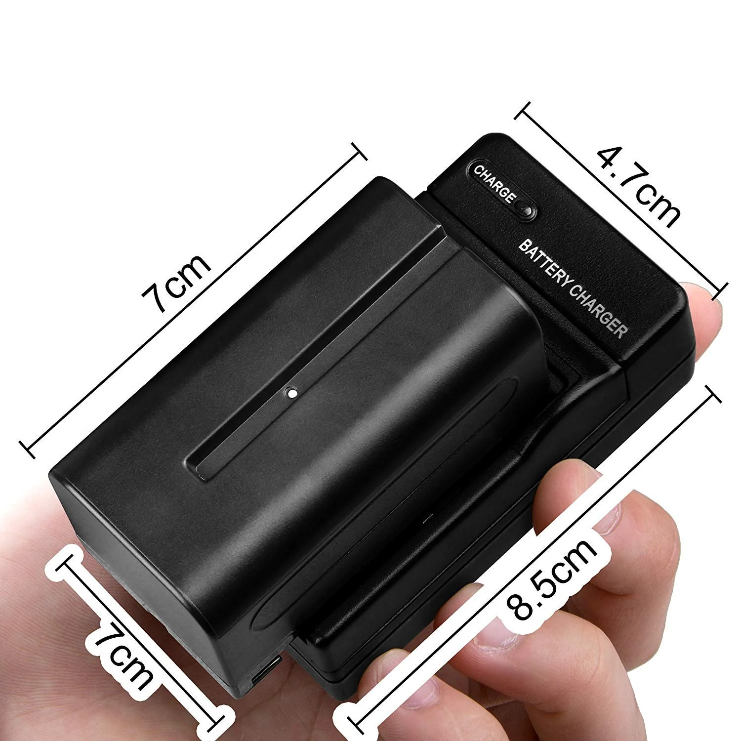 GVM 2 Pack NP-F750 Replacement Batteries and Chargers for NP-F975, NP-F960, NP-F950, NP-F930, NP-F770, NP-F750, NP-F550, DCR, DSR, HDR, FDR, HVR, HVL and LED Light - Image 5