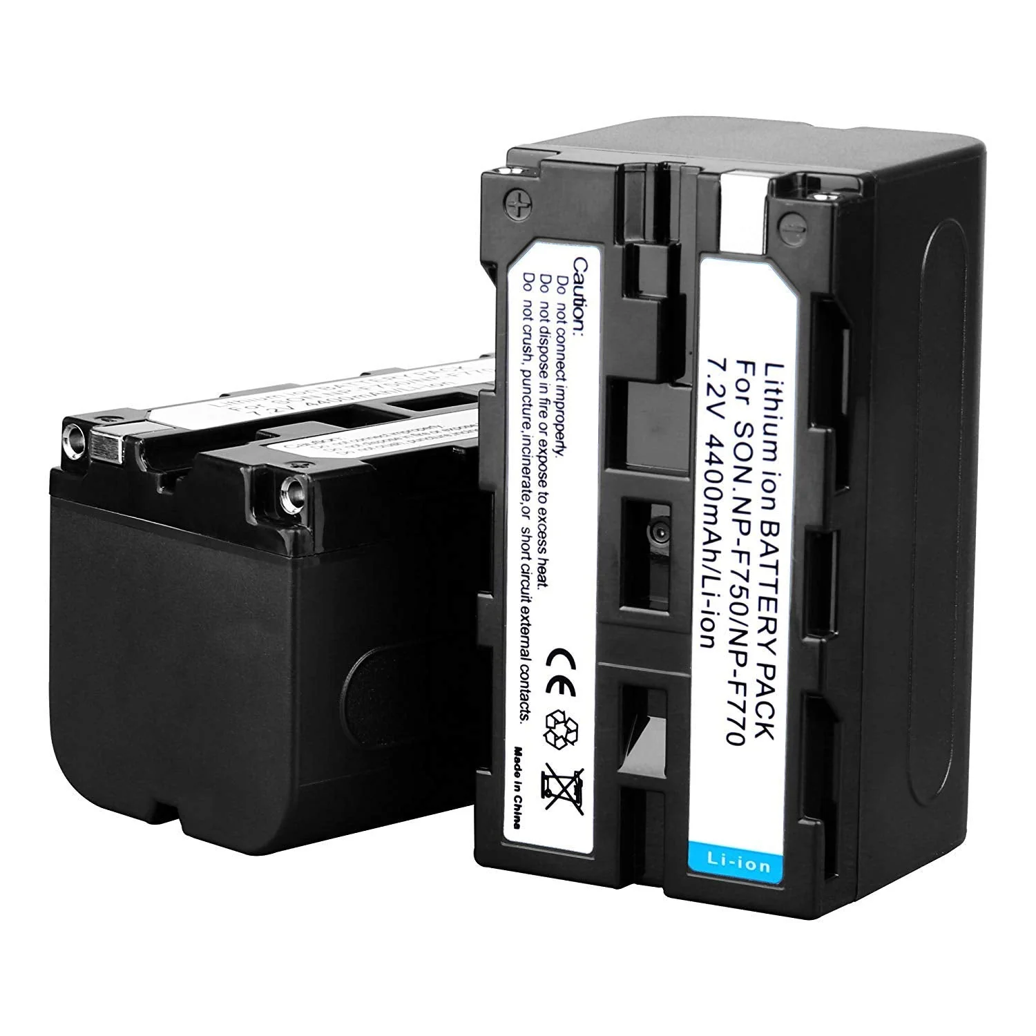 GVM 2 Pack NP-F750 Replacement Batteries and Chargers for NP-F975, NP-F960, NP-F950, NP-F930, NP-F770, NP-F750, NP-F550, DCR, DSR, HDR, FDR, HVR, HVL and LED Light - Image 6