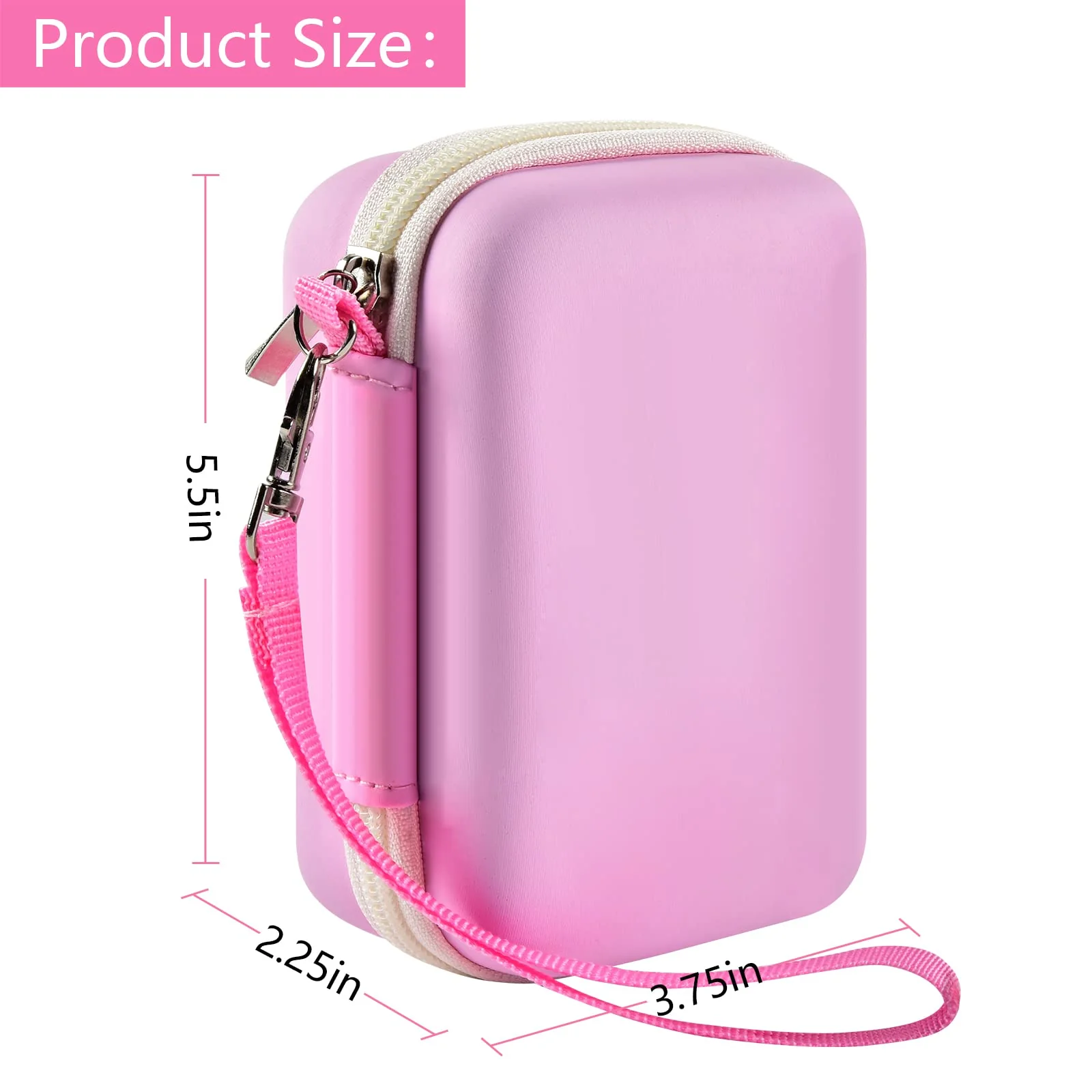 GWCASE Digital Camera Case Compatible with CAMKORY/for YISENCE/for VAHOIALD/for Kodak Pixpro/for Canon PowerShot ELPH 180 190/ for Sony DSCW800 DSCW830 Kids Camera with SD Card and Cable -Pink pink - Image 5