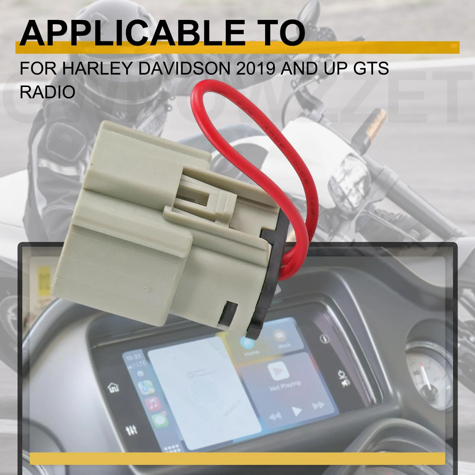 GWNOWZZET for Apple CarPlay Jumper for Harley Davidson 2019 and up GTS Radio - Image 3