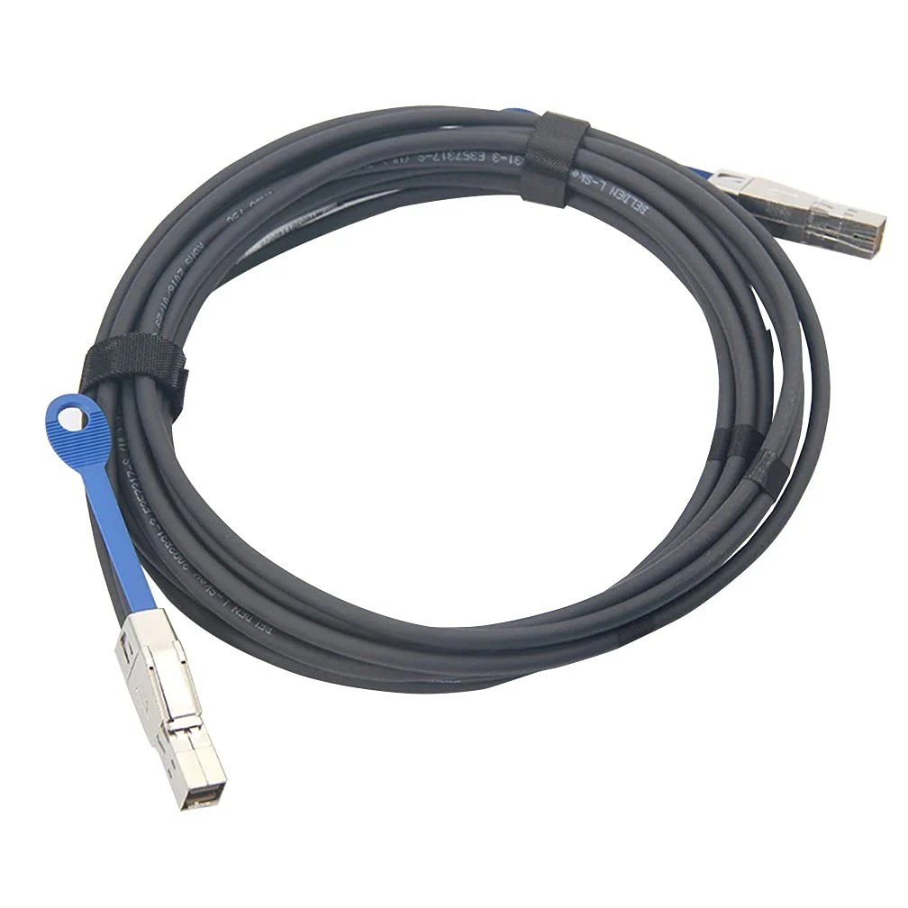 H!Fiber.com 12G External Mini SAS HD SFF-8644 to Mini SAS SFF-8644 Cable, High Density HD Cable, 1-Meter(3.3ft), for Hard Disk Server, SAN, Raid Card 1m(3.3ft) SFF-8644 to SFF-8644 - Image 3